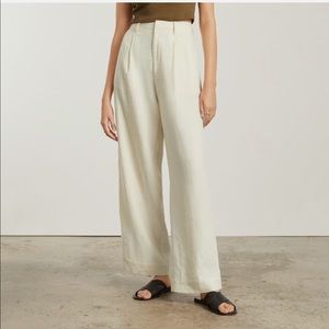 NWT Everlane way high drape pant linen 00